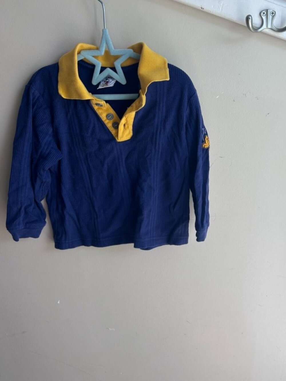 💙💛 Mickey & Co. Mickey Mouse Polo Shirt – Blue & Yellow – Approx. 4T 💛💙